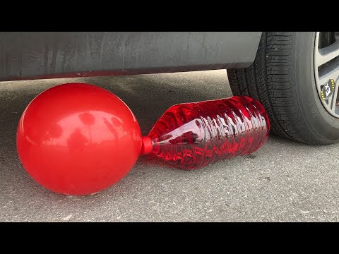 Experiment Car vs Giant Coca Cola Balloons Fanta vs Mentos | Crushing crunchy & soft things by car !