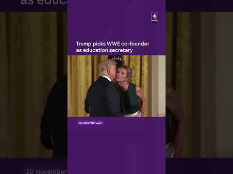 Trump picks WWE co-founder as education secretary