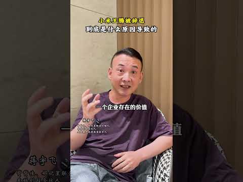 小米王腾被辞退到底是什么原因导致的？ #认知 #商业思维