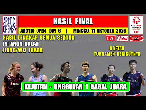 UNGGULAN 1 GAGAL JUARA ~ Hasil Final Arctic Finlandia Open 2026 Hari Ini ~ JIANG/WEI JUARA
