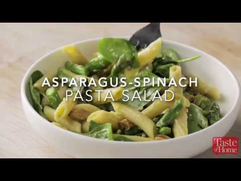 Asparagus Spinach Pasta Salad