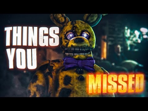 THINGS YOU MISSED IN THE FNAF MOVIE (SPOILERS)
