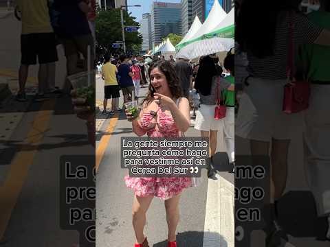 Como hago para vestirme así de diferente en Corea ? [Pareja internacional] #shorts