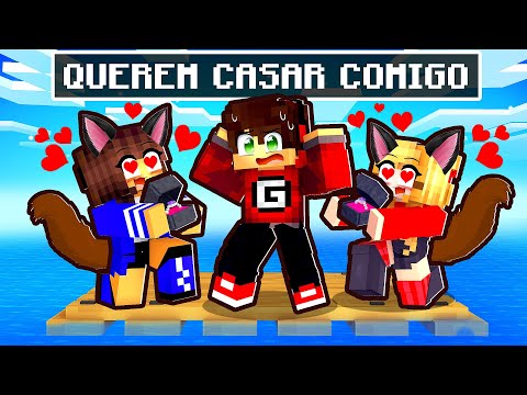 AS GATINHAS QUEREM CASAR COMIGO em UMA JANGADA no Minecraft