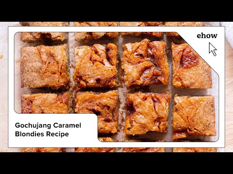 Gochujang Caramel Blondies Recipe