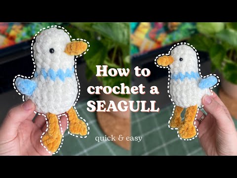 How to crochet a SEAGULL Crochet Tutorial: Step-by-Step for Beginners DIY