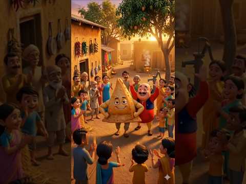 ‼️ मोटू का जिंदा समोसा बना गांव का हीरो!‼️😱😂 #shorts #cartoon #motupatlu