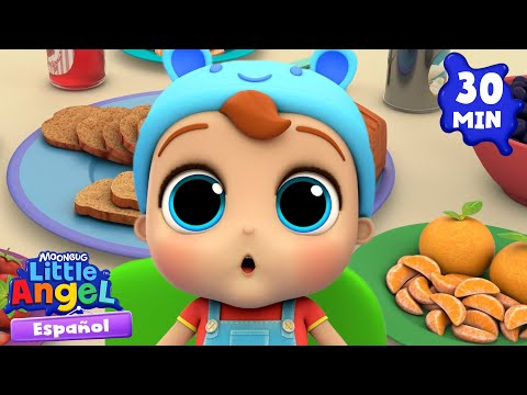 Aprendiendo a comer saludables🍍🍓 | Caricaturas | Canciones Infantiles🎵| Little Angel Español