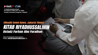 🔴 [LIVE] KITAB RIYADHUS SHALIHIN - BAB 2 : TAUBAT - Ustadz Farhan Abu Furaihan