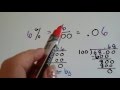Converting Between Fractions, Decimals, and Percents