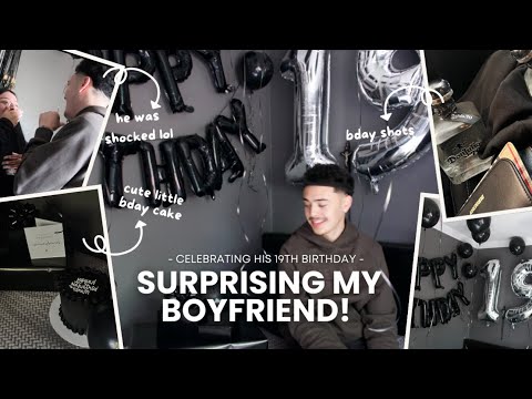 SURPRISING MY BOYFRIEND FOR HIS BIRTHDAY!