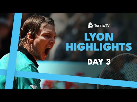 Bublik Faces Vukic; Sonego, Gaston & Mpetshi Perricard in Action | Lyon 2024 Highlights Day 3