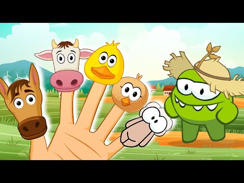 Canción familiar de dedos de animales de granja🐧🐮| Rimas infantiles para niños