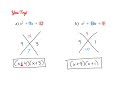 Factoring Techniques with Magic X