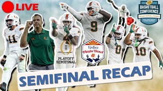 LIVE CFP Semifinal Recap | #10 Miami beats #6 Ole Miss in thriller, face #1 Indiana in Title game!