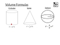 Calculating Volumes of Cylinders, Cones, and Spheres