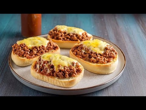 HACKFLEISCH OFENBRÖTCHEN mit selbst gemachtem Bolognese Gewürz