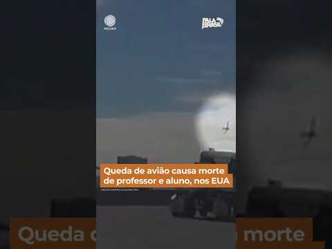 Avião cai durante treinamento e causa a morte de professor e aluno #FalaBrasil #Shorts