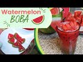 Watermelon Boba Preparation Steps