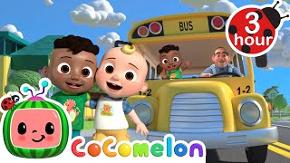 🚌The Wheels On The School Bus🚌 | CoComelon - It's Cody Time | 3 HOURS of Kids Nursery Rhymes