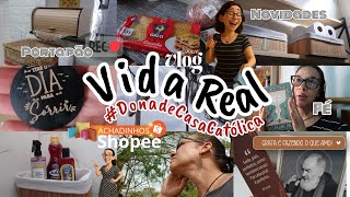 VIDA REAL DE DONA DE CASA 🏠 RECEBIDOS DA SHOPEE ❤️ LASANHA CASA CHEIROSA E LIVROS NOVOS MMC 📚 VLOG 