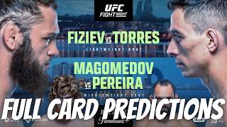 UFC Baku Full Card Predictions