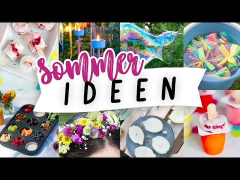 Sommer Snacks, Party Deko und Sommer DIY Ideen gegen Langeweile zum selber machen🌞 TRYTRYTRY