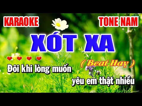 Xót Xa Tone Nam Nhạc Sống Trữ Tình | Làng Hoa Karaoke