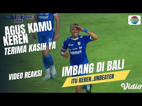 VIDEO REAKSI GUSTAVO FRANCA GOL KAMU KEREN TERIMA KASIH | BALI UNITED VS PERSIB