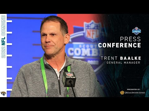 GM Trent Baalke meets with the media at the 2022 NFL Combine | Jacksonville Jaguars video clip