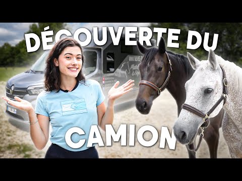 MES CHEVAUX DÉCOUVRENT LEUR CAMION 🐴 🚛  (tour de la cabine et tutoriel pour embarquer son #cheval)