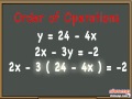 Solving Systems of Equations by Substitution