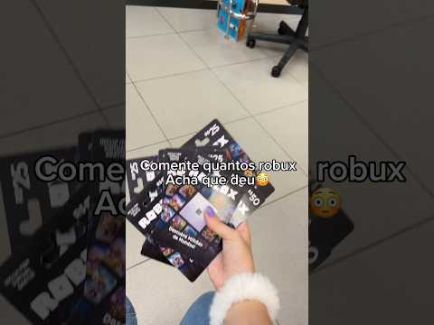 Comprei os cartões do roblox!! 😍 #viral #roblox