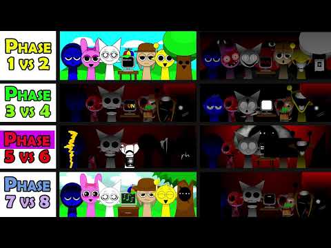 Incredibox Sprunki All Phases | Phase 1 VS Phase 2 VS 3 Phase 4 VS Phase 5 Phase 6 Phase 7 Phase 8