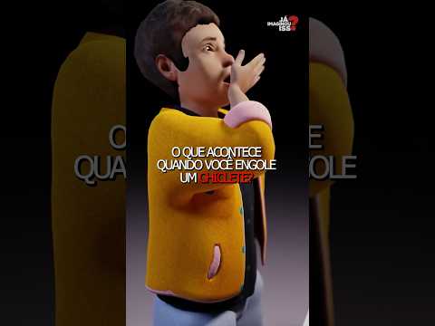 O que acontece quando você engole um chiclete?