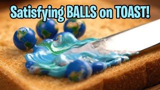 Satisfying Creamy Miniature Balls on Toast (AI ASMR)
