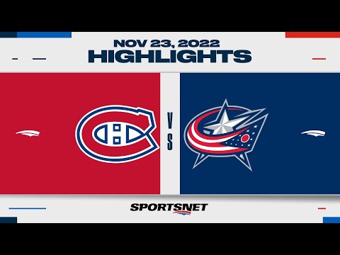 NHL Highlights | Canadiens vs. Blue Jackets - November 23, 2022