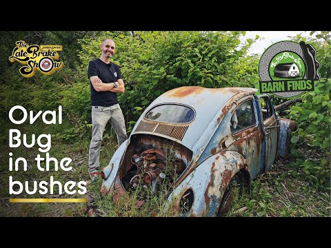 Vintage VW Barn Find - digging an Oval Beetle out of a field