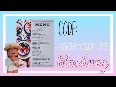 Bloxburg Cafe Menu Code 07 2021 - drive thru decal roblox