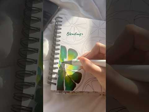 Lime art process. #art #artprocess #lime #satisfying #alcoholmarkers #ohuhumarkers