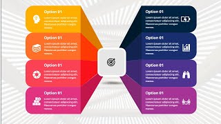 Create 8 Options Infographic Slide in PowerPoint
