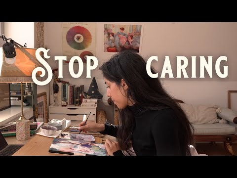 How to Stop Caring what others Think & Believe in Yourself 🌟 Painting + Studio Decoration 🧸 Art Vlog