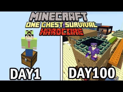 【マインクラフト】空島チェストの世界で100日間ハードコア生活をしたらヤバかった【100days】【Minecraft】