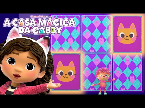 Você consegue combinar as cartas? Jogo da memória para crianças! | A CASA MÁGICA DA GABBY | Netflix