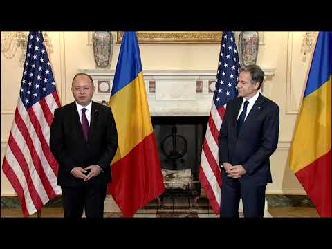 Declarațiile ministrului Bogdan Aurescu în debutul consultărilor politice bilaterale cu secretarul de stat al SUA, Antony Blinken, la Washington