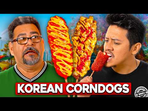 Mexican Dads TRY Korean Corn Dogs! ft. Eric Ochoa