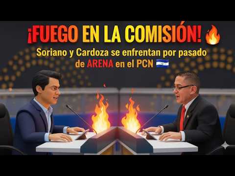 ¡FUEGO EN LA COMISIÓN! 🔥 Soriano y Cardoza se enfrentan por pasado de ARENA en el PCN 🇸🇻