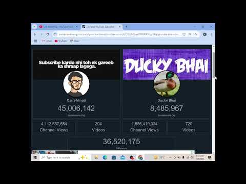 Live Subscriber count | Ducky Bhai | CarryMinati | Part 5