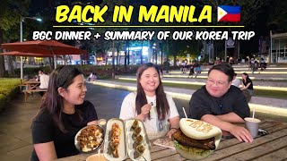 After Office Night Out in BGC 🌃 + Korea Travel Recap 🥹🇰🇷❄️