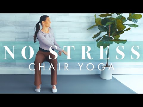 10 minute Stress Relieving Stretch // Somatic Chair Yoga